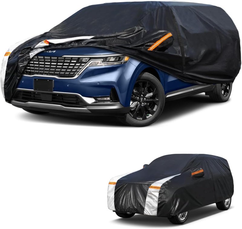 Cotryvox Minivan Car Cover for Kia Carnival MPV/Sedona 1998-2025 100% Waterproof All Weather, Heavy Duty Outdoor Full Exterior Covers Rain Sun Wind UV Protection. - Image 1